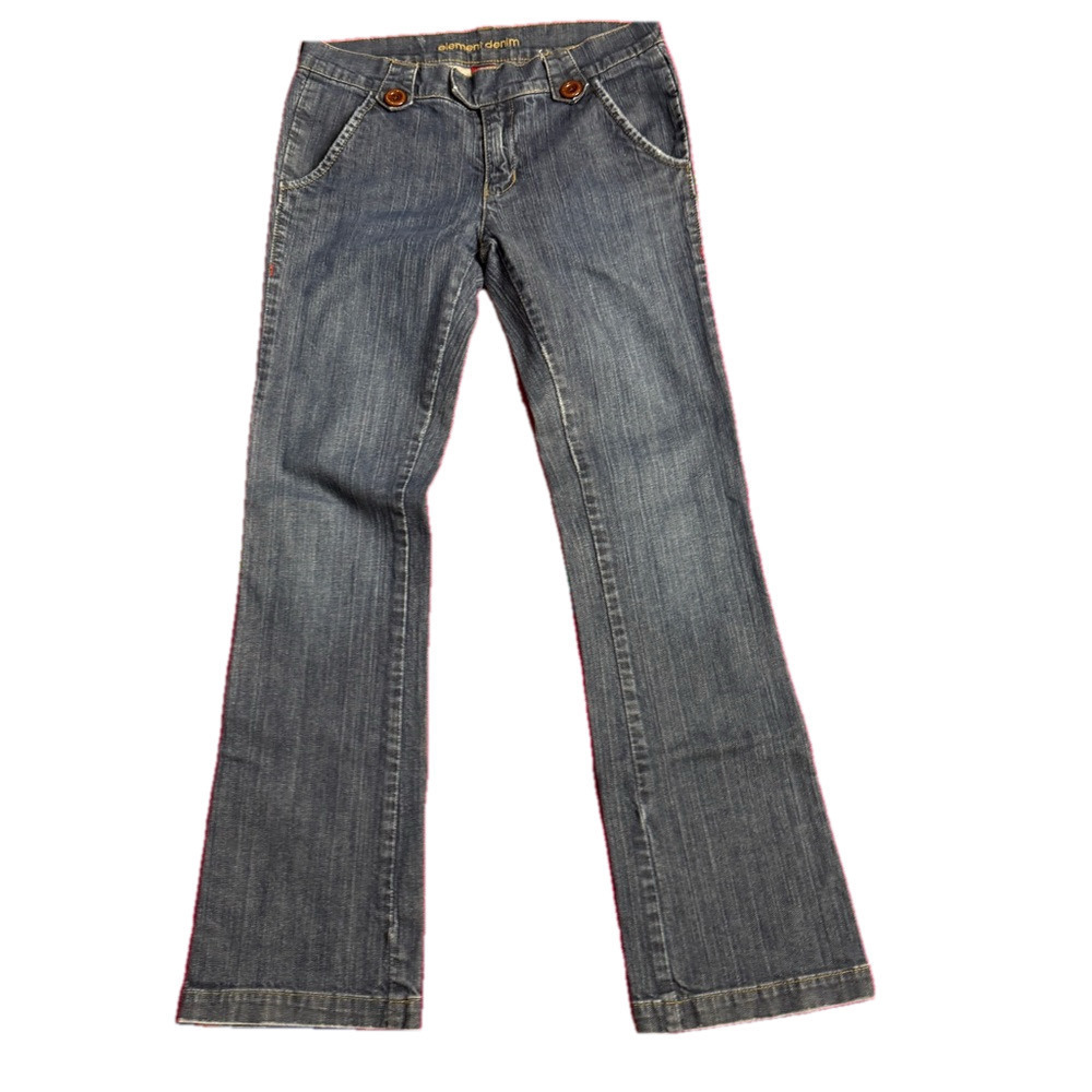 Women's Mid Rise Straight Leg relaxed Denim Jeans